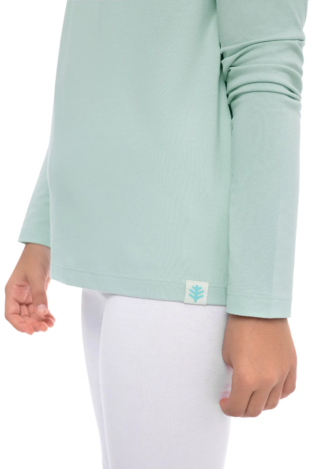 Kid's Coco Plum Everyday Long Sleeve T-Shirt | Misty Aqua