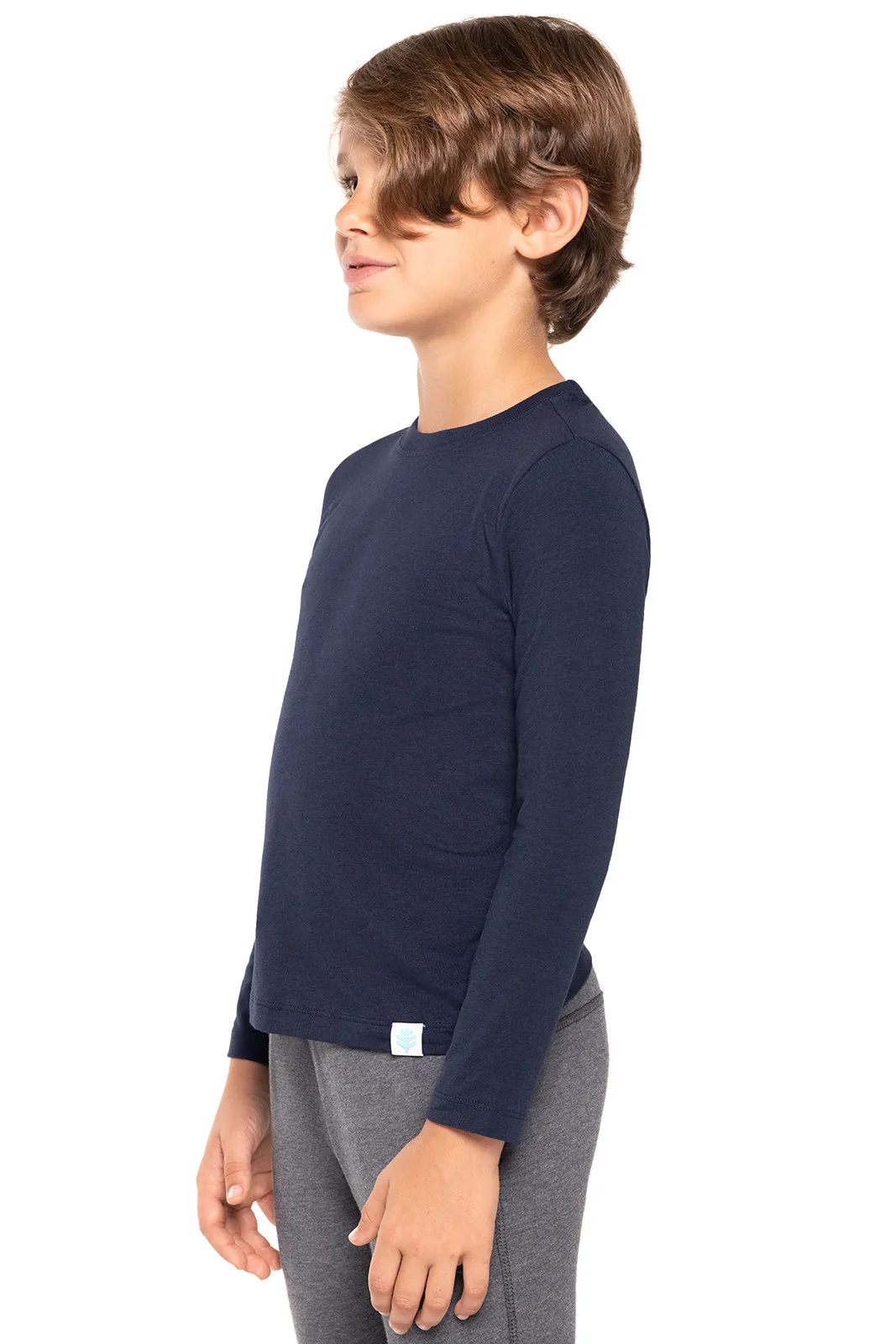 Kid's Coco Plum Everyday Long Sleeve T-Shirt  |  Navy