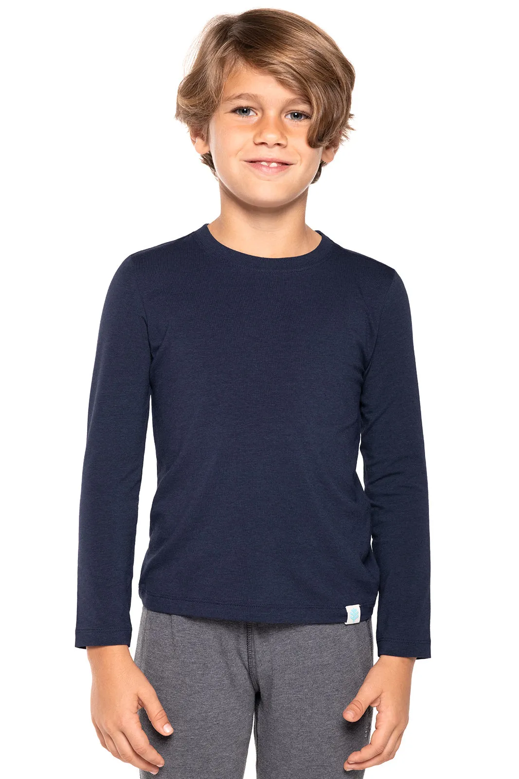 Kid's Coco Plum Everyday Long Sleeve T-Shirt | Navy