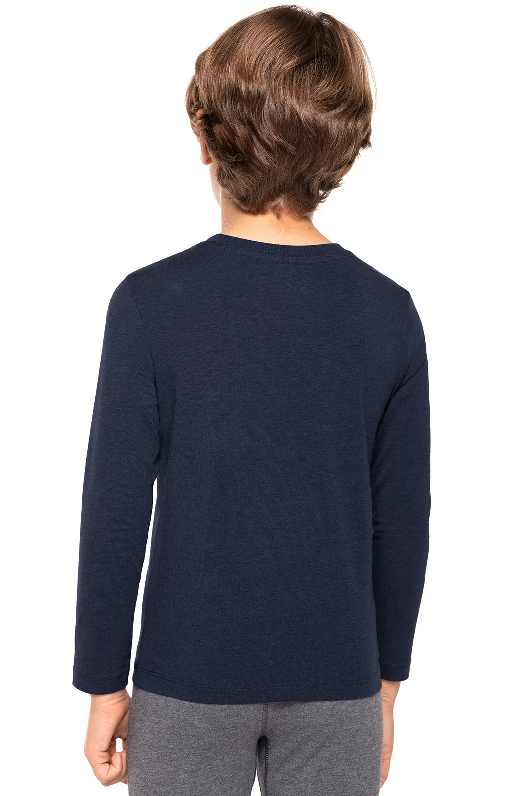 Kid's Coco Plum Everyday Long Sleeve T-Shirt  |  Navy