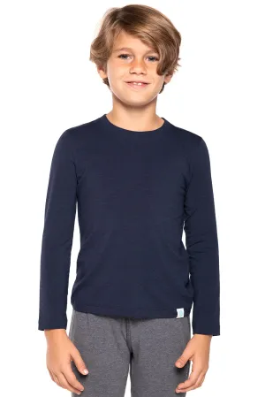 Kid's Coco Plum Everyday Long Sleeve T-Shirt  |  Navy