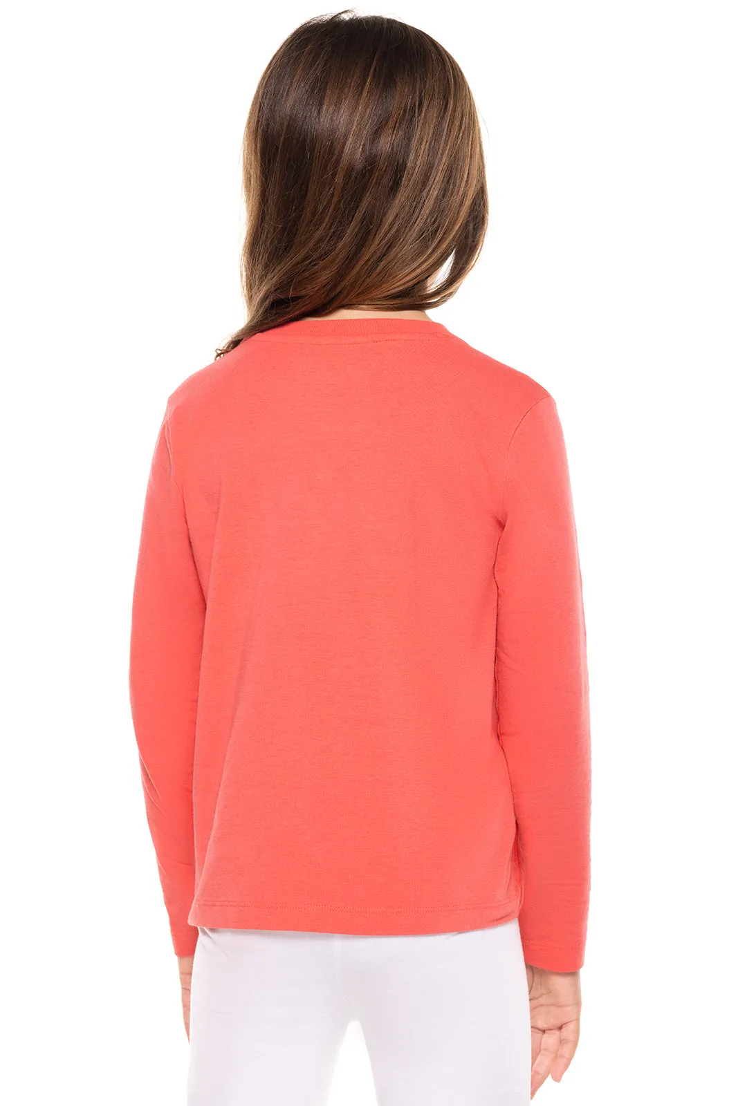 Kid's Coco Plum Everyday Long Sleeve T-Shirt | Vivid Coral