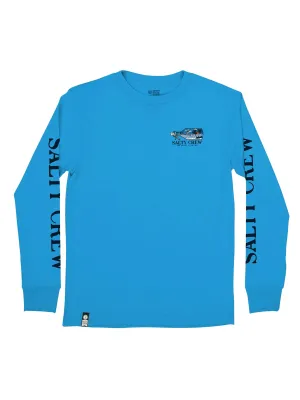 KIDS SALTY CREW YOUTH BOYS MESSAGE LONG SLEEVE TEE - CLEARANCE