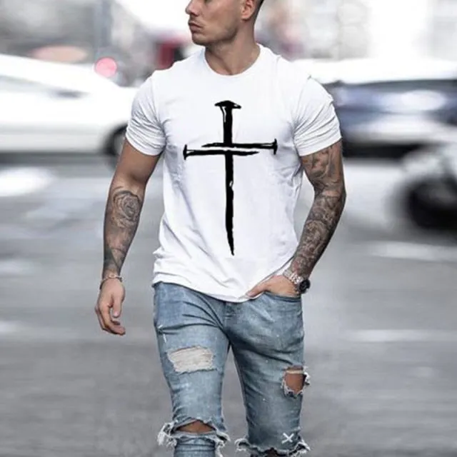 Knight's Iron Cross Print T-Shirt