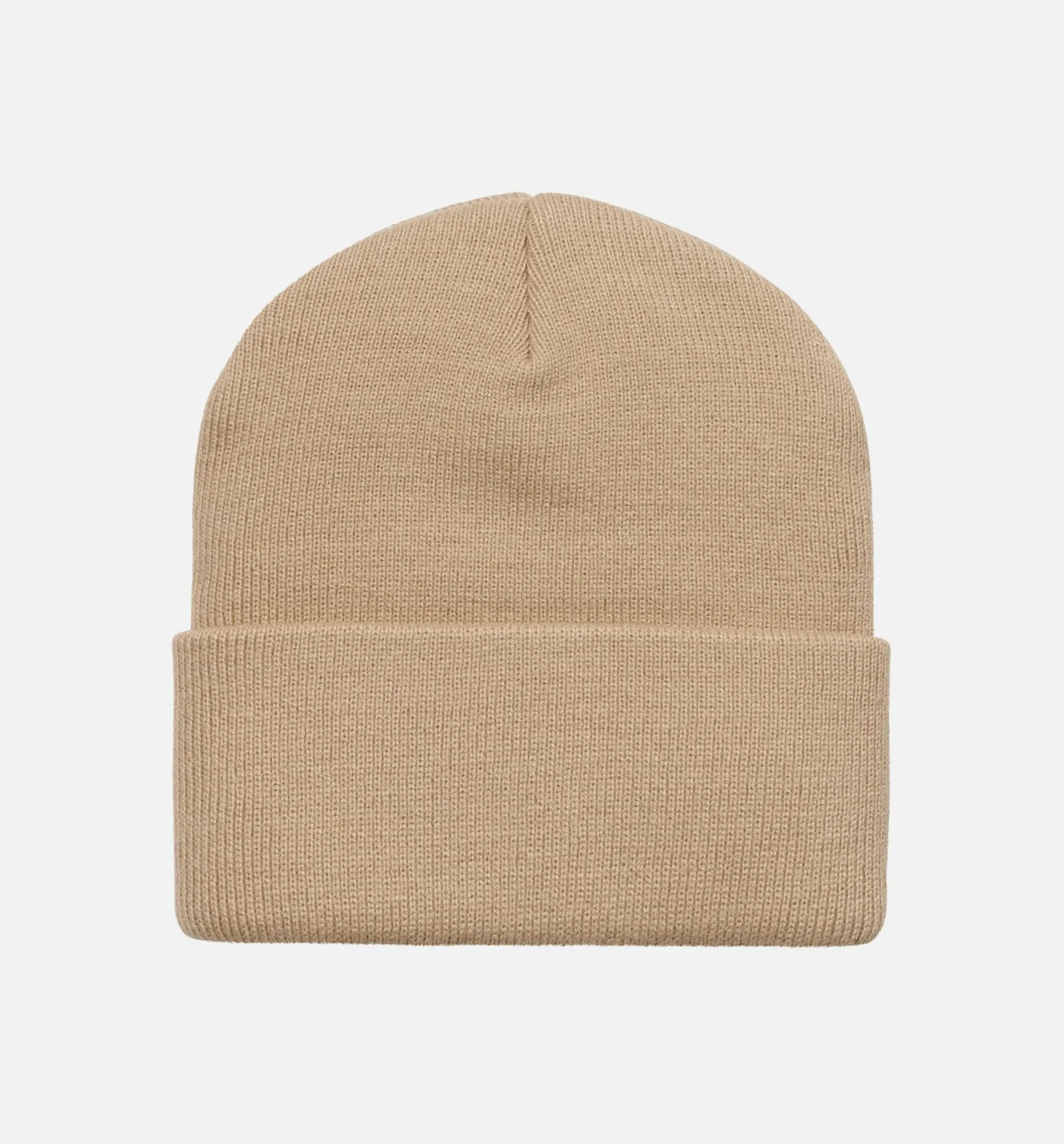 Knit Cuffed Beanie Mens Hat - Beige