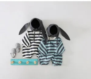 Knit Romper & Bunny Hat Set - Unisex