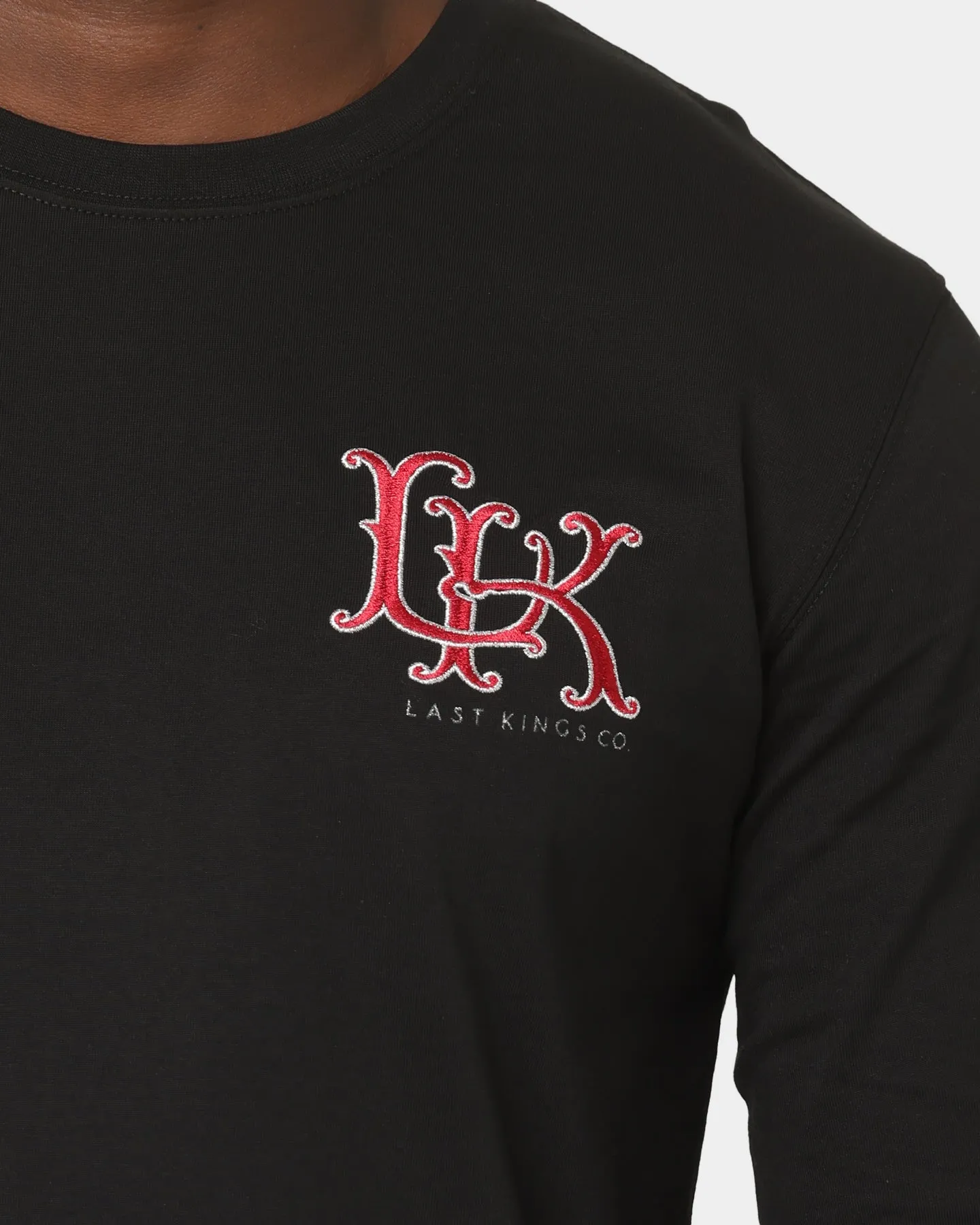 Last Kings Regalia Monogram Long Sleeve T-Shirt Black