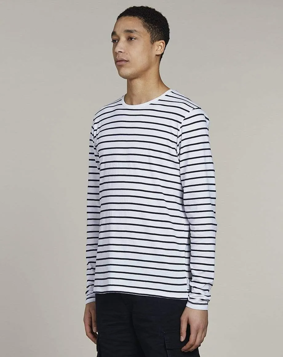 Linn Long Sleeve Mens T-shirt | White