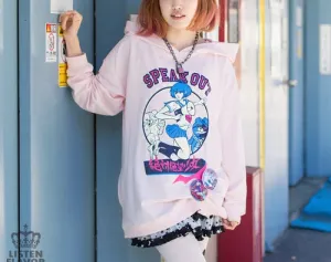 Listen Flavor & Danganronpa Komaru Naegi hoodie ~ ONLY 1 LEFT IN STOCK!