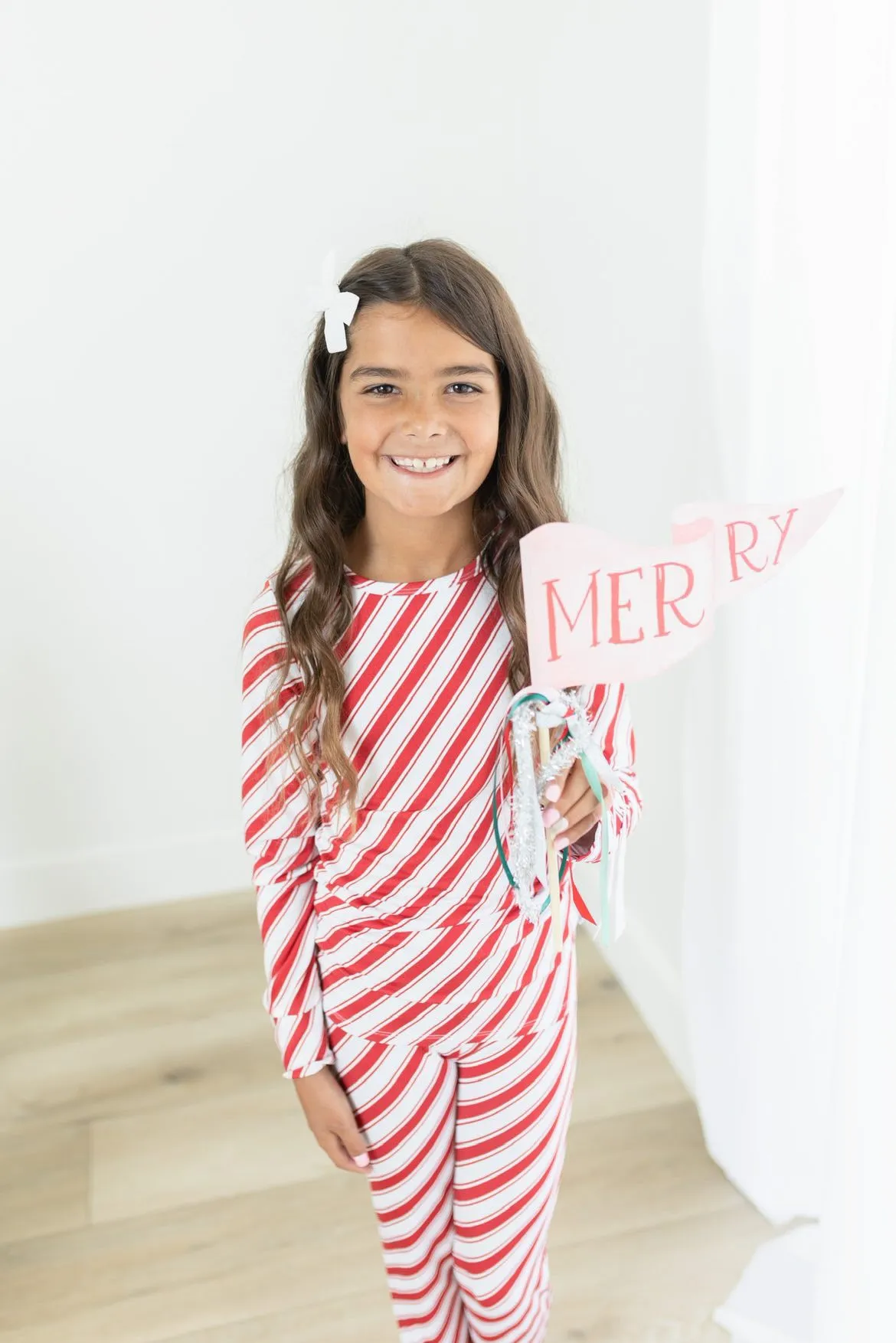 Little Pajama Co. Long Sleeve 2 Piece Set - Candy Cane