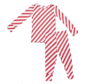 Little Pajama Co. Long Sleeve 2 Piece Set - Candy Cane