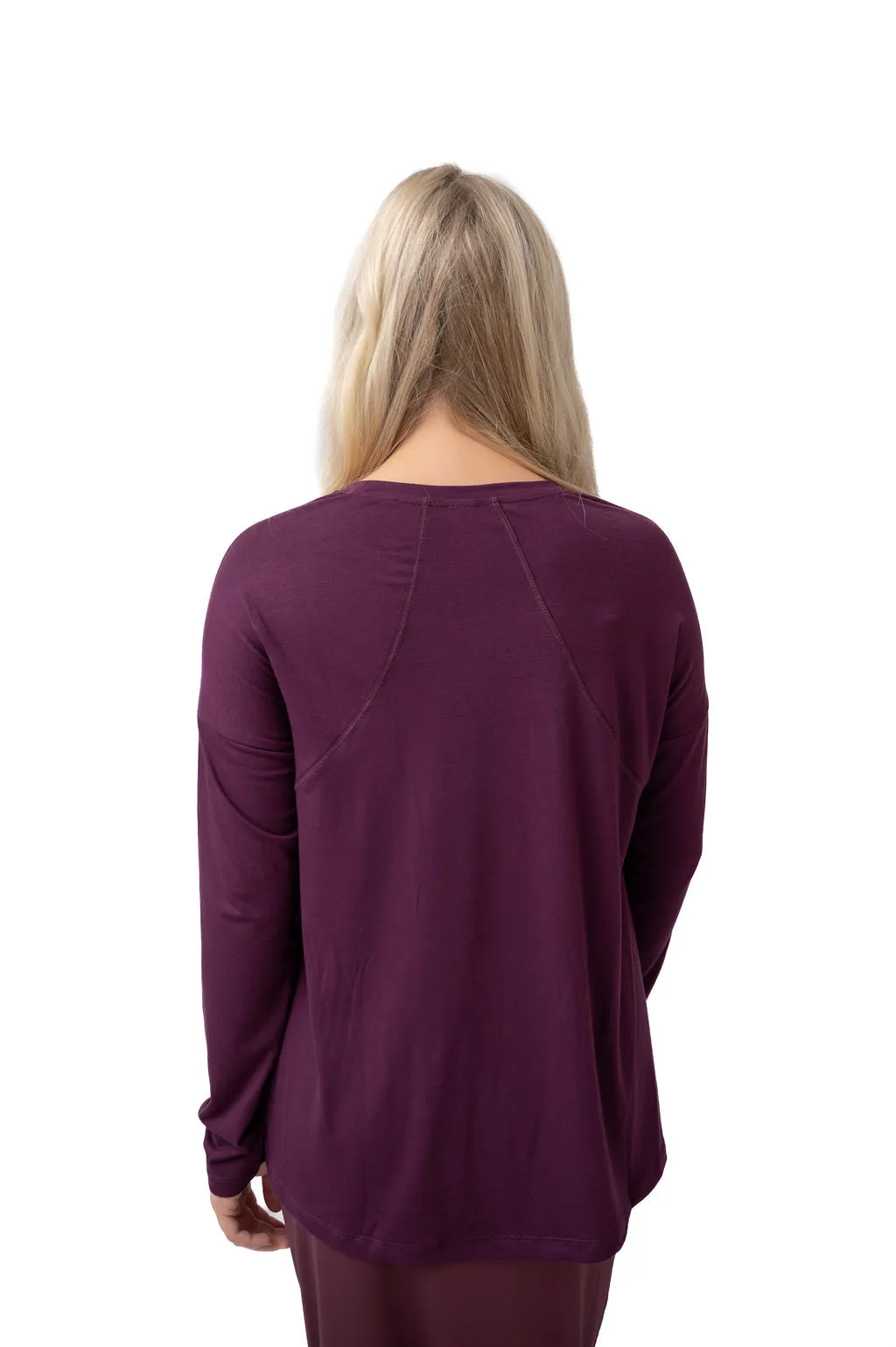 Long Sleeve Every Day Tee - Italian Plum