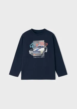 Long Sleeve T-shirt With Car Detail Boy | Mayoral