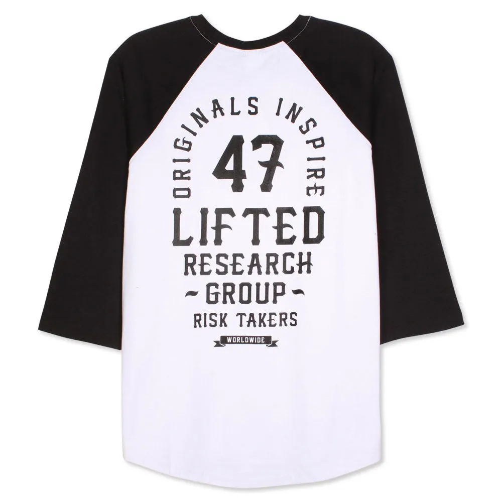 Lrg Inspired Three Quarter Sleeve Baseball T-Shirt Black