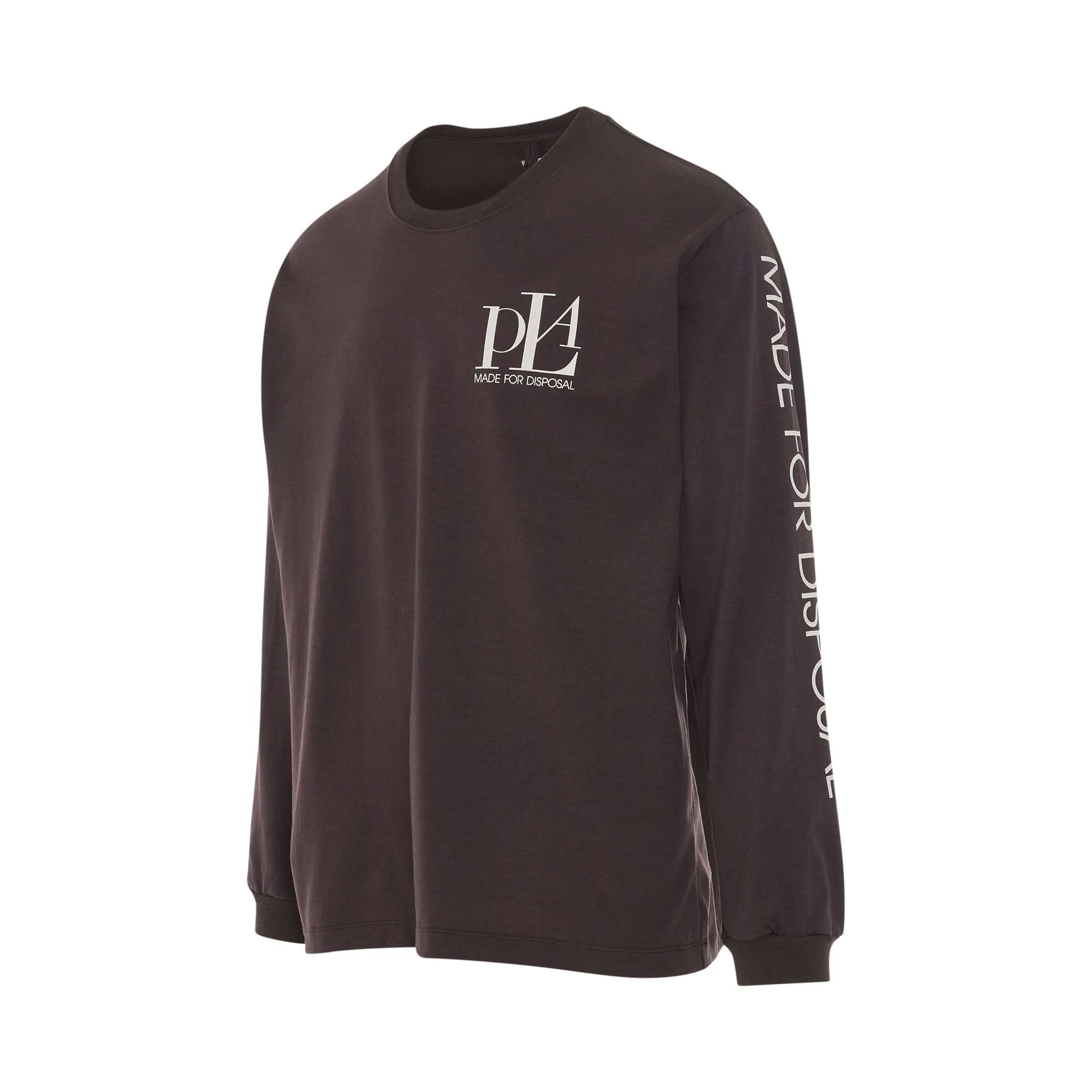 Made For Disposal Print Long Sleeve T-Shirt in Black