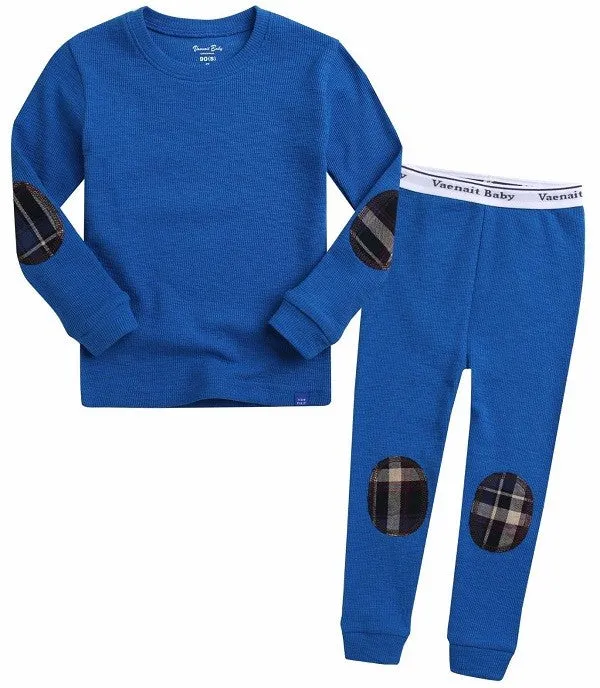 Maple Patch Blue Long Sleeve Pajama