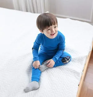 Maple Patch Blue Long Sleeve Pajama