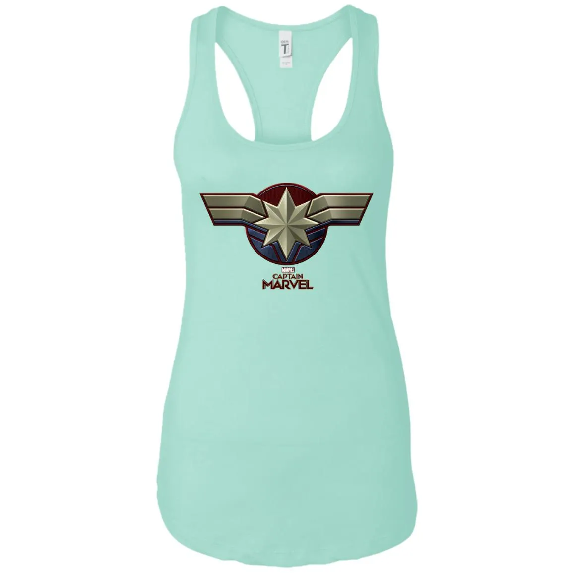 Marvel Captain Marvel Movie Chest Symbol Women Tank Top