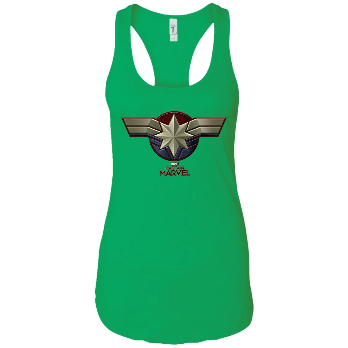 Marvel Captain Marvel Movie Chest Symbol Women Tank Top