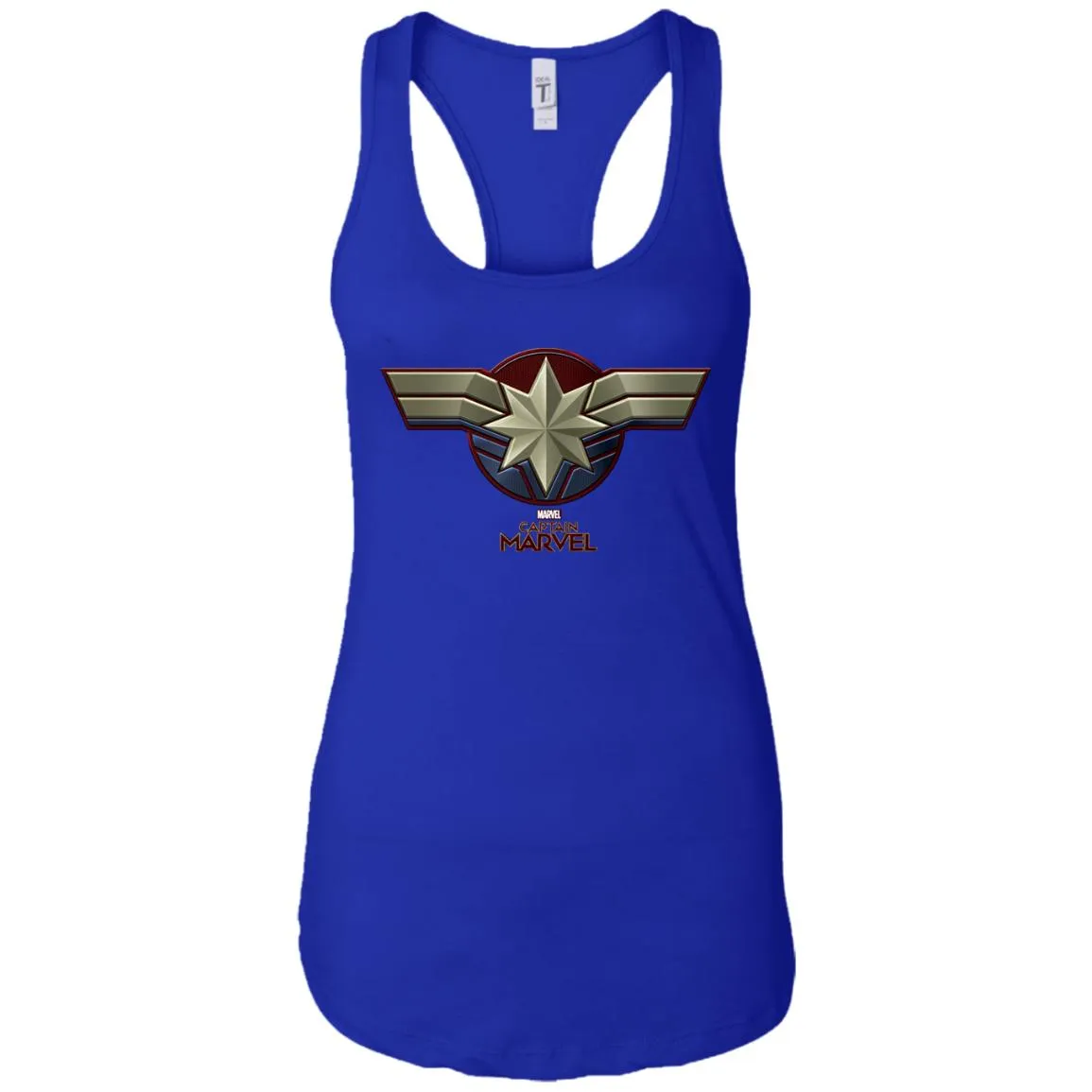 Marvel Captain Marvel Movie Chest Symbol Women Tank Top