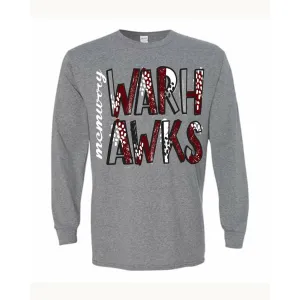 McMurry University War Hawks - Splatter Long Sleeve T-Shirt