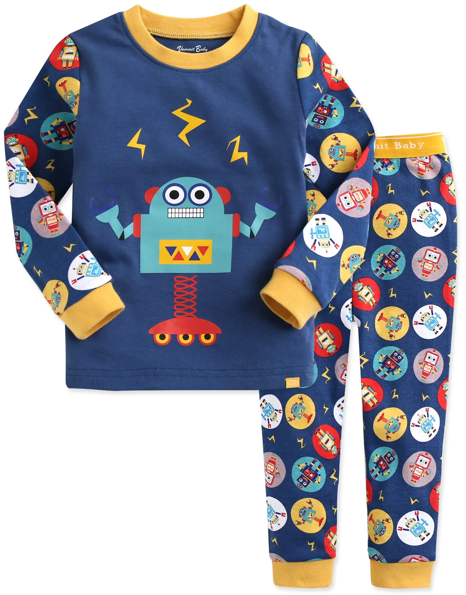 Mega Robot Blue Long Sleeve Pajama