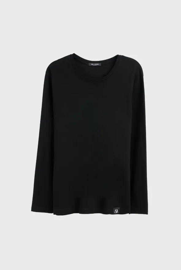 Men Crew-Neck Cotton Long Sleeves