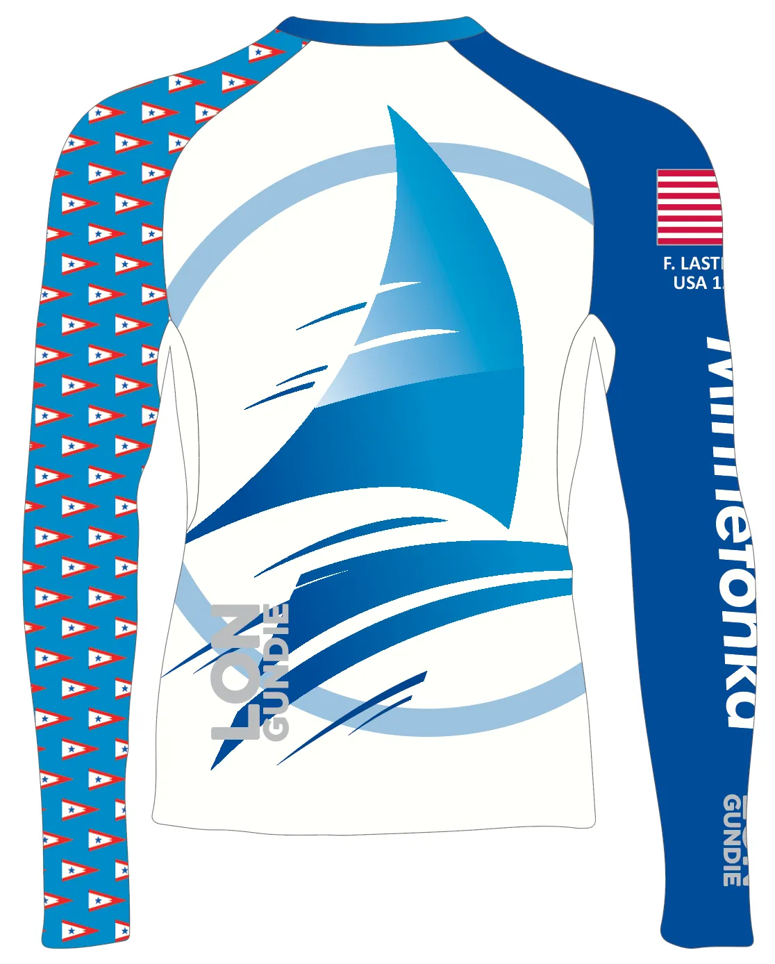 MEN TECH-TEE TOP LONG SLEEVE BLUE | LAKE MINNETONKA SAILING SCHOOL | PSNLZ'D