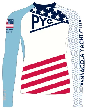 MEN TECH-TEE TOP LONG SLEEVE BLUE | PENSACOLA YC | PSNLZ'D