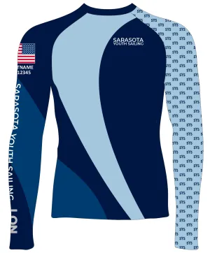 MEN TECH-TEE TOP LONG SLEEVE BLUE | SARASOTA YOUTH SAILING | PSNLZ'D