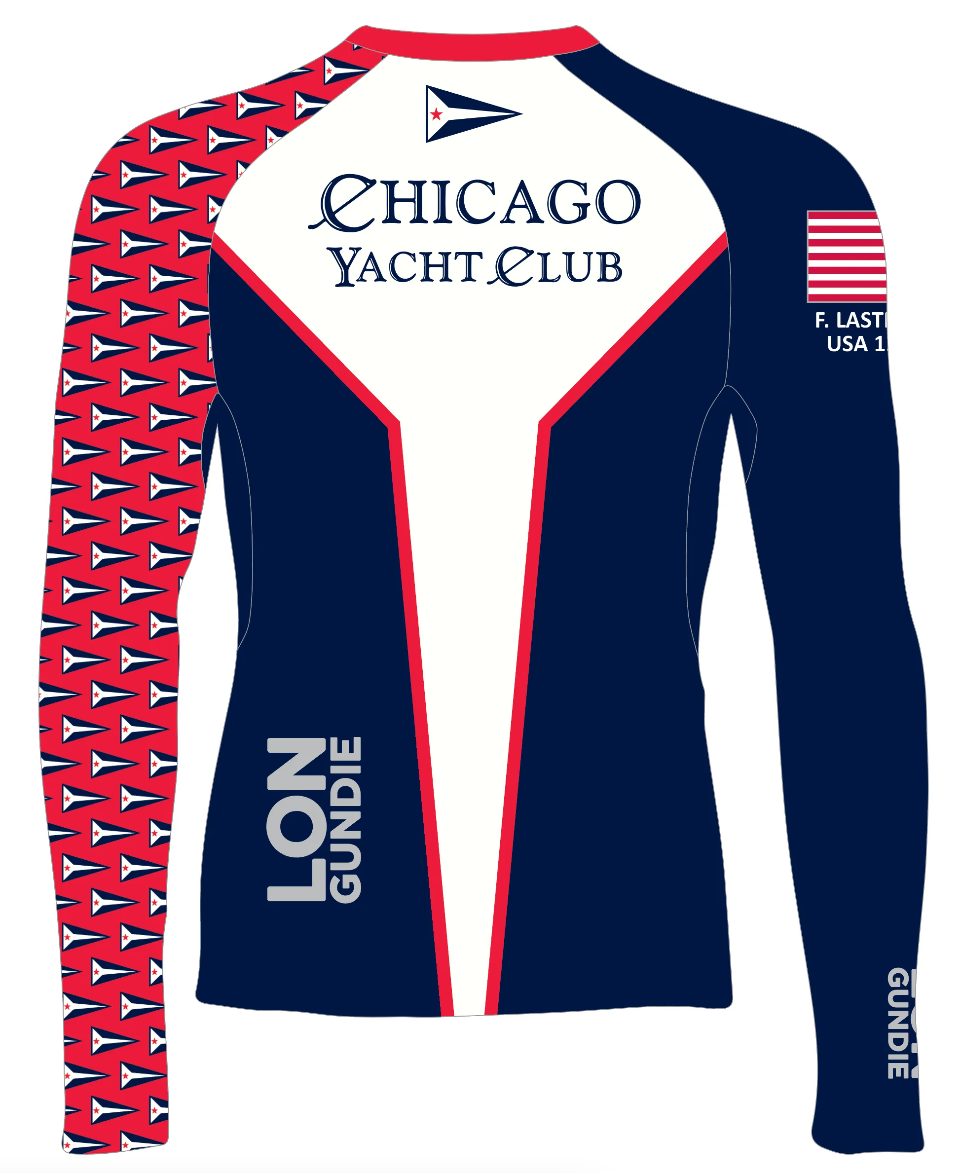 MEN TECH-TEE TOP LONG SLEEVE NAVY | CHICAGO YACHT CLUB | PSNLZ'D