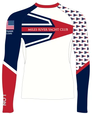 MEN TECH-TEE TOP LONG SLEEVE NAVY | MILES RIVER YACHT CLUB | PSNLZ'D