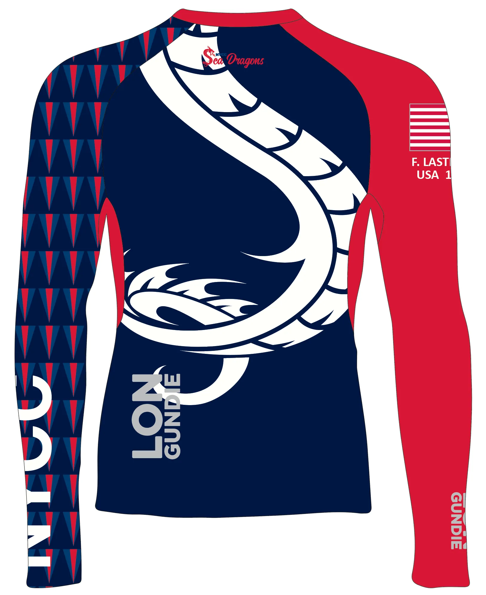 MEN TECH-TEE TOP LONG SLEEVE NAVY | NORFOLK YACHT CLUB | PSNLZ'D