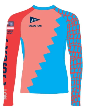 MEN TECH-TEE TOP LONG SLEEVE RED | COCONUT GROVE SAILING CLUB - C420 | PSNLZ'D