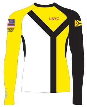 MEN TECH-TEE TOP LONG SLEEVE YELLOW | LONG BEACH YACHT CLUB | PSNLZ'D