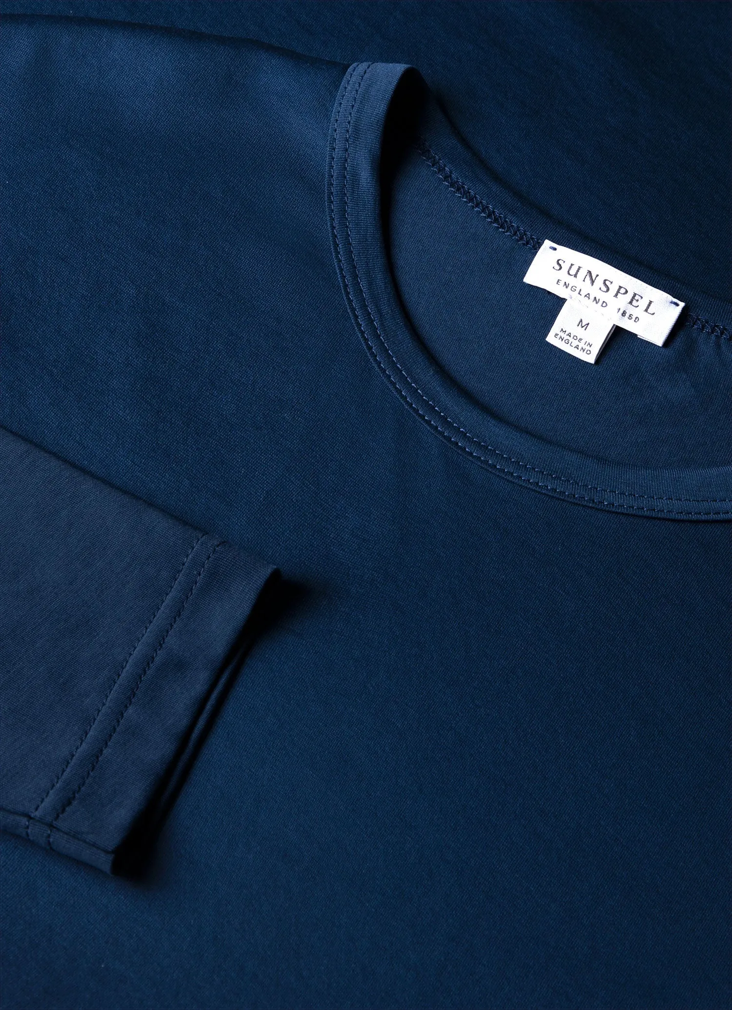 Men's Classic Long Sleeve T-shirt in Naval Blue