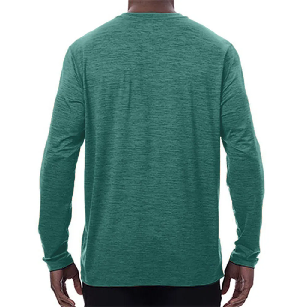 Men's Cooling Crew Neck Long Sleeve T-Shirt