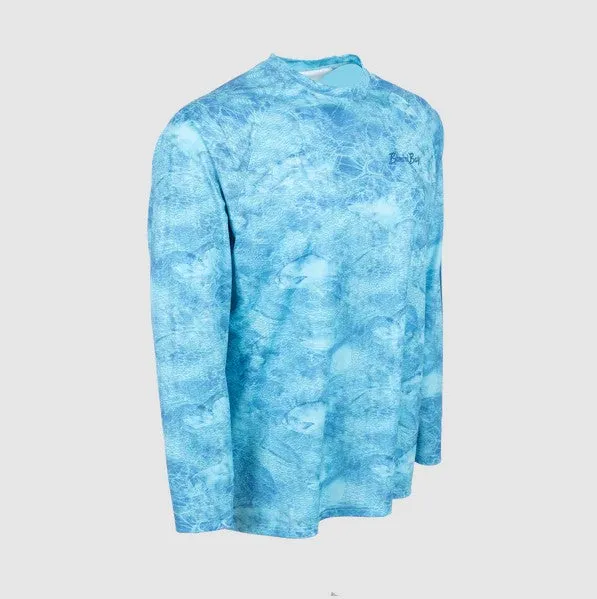 Men's Fish Heads Sublimated Long Sleeve Crew