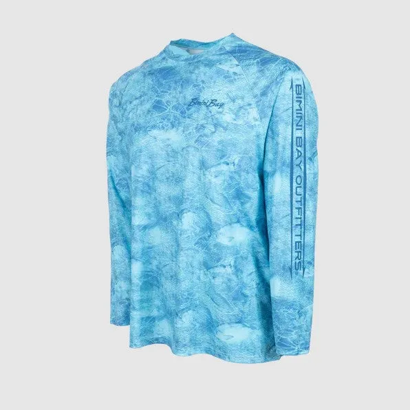 Men's Fish Heads Sublimated Long Sleeve Crew