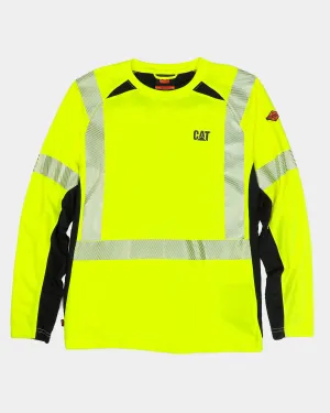 MEN'S FR HI-VIS LONG SLEEVE PERFORMANCE SHIRT