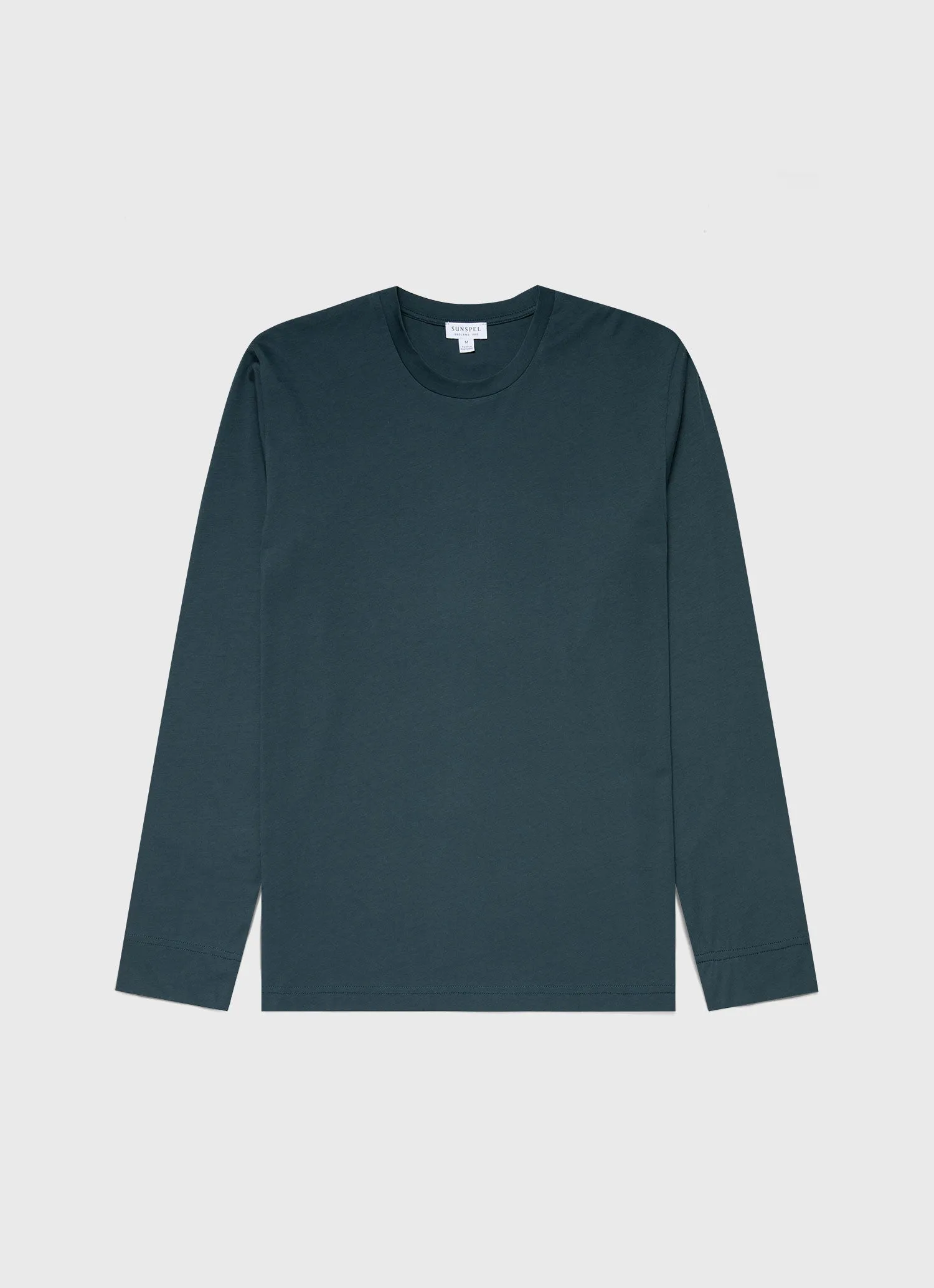 Men's Long Sleeve Riviera Midweight T-shirt in Peacock