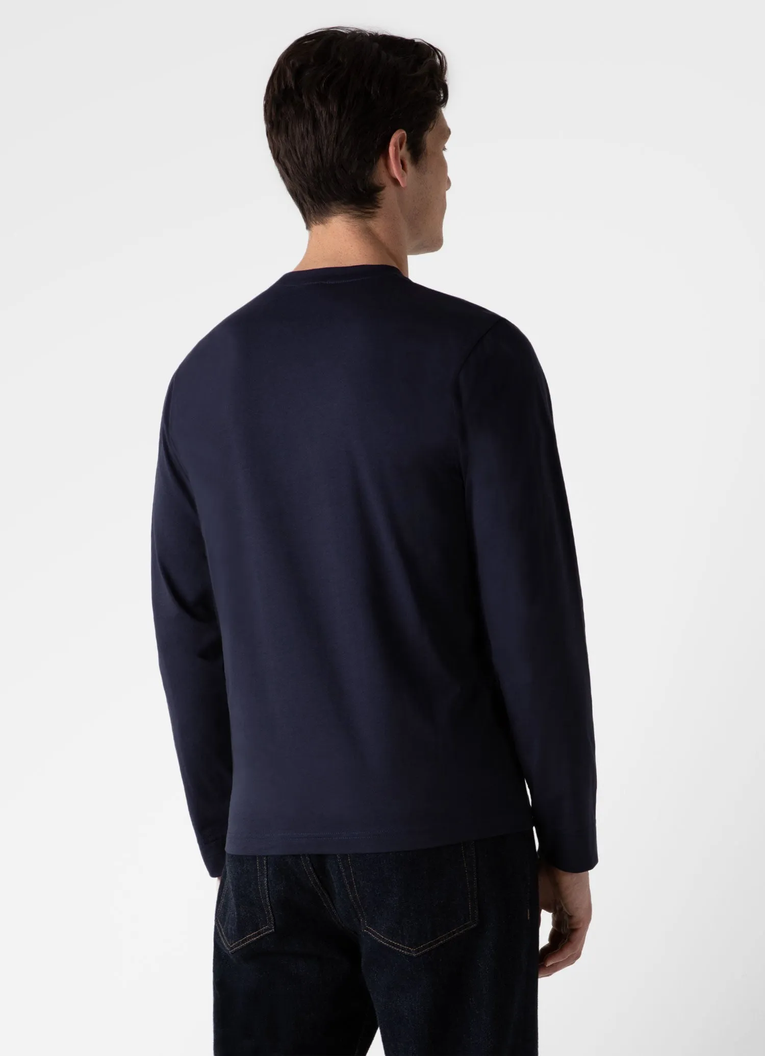 Men's Long Sleeve Riviera T-shirt in Navy