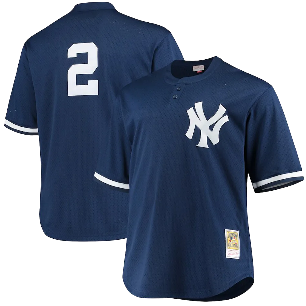 Men's New York Yankees Derek Jeter Mitchell & Ness Navy Batting Practice Replica Player Jersey