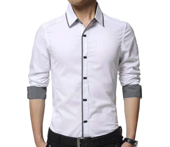 Mens Shirt with Layered Shoulder Details