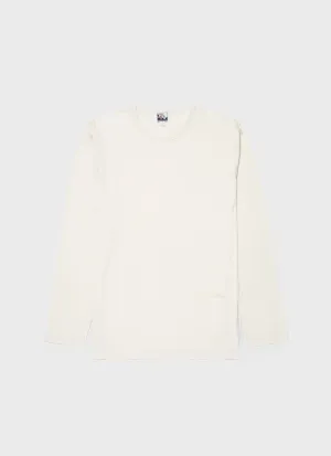 Men's Sunspel x Nigel Cabourn Long Sleeve T-shirt in Stone White