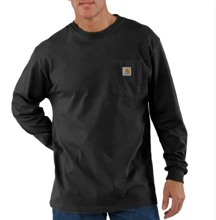 Men's Workwear Long Sleeve Pocket T-Shirt  - Big