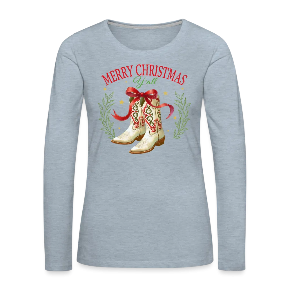 Merry Christmas Y'all Women's Premium Long Sleeve T-Shirt