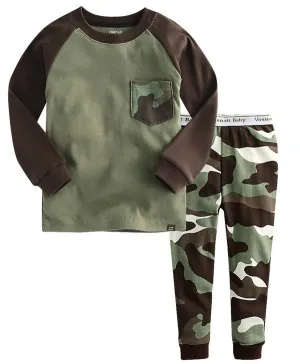 Military Pocket  Long Sleeve Pajama