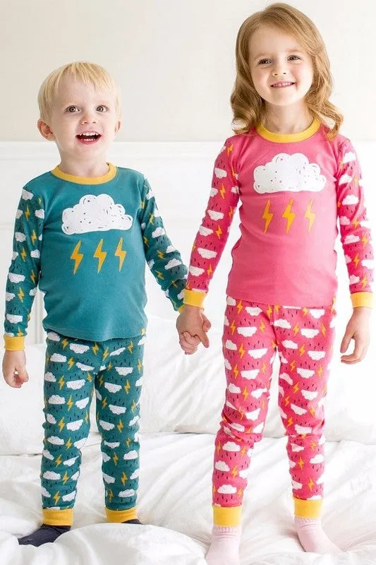 Mint Thunder Long Sleeve Pajama