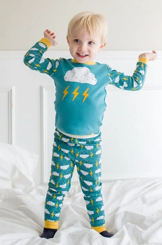 Mint Thunder Long Sleeve Pajama